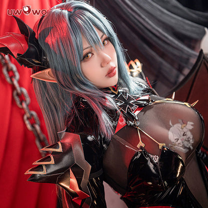 S-3XL INSTOCK Uwowo Azur Lane KMS Regensburg Darksteel Dragon Iron Blood Sheer Black Bodysuit Halloween Cosplay Costume