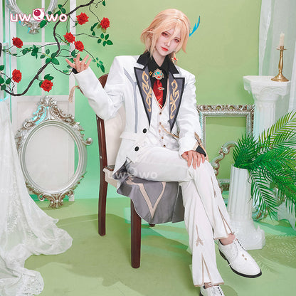 【Pre-sale】Uwowo Collab Series: Game Genshin Impact Kaveh White Suit Men Cosplay Costume