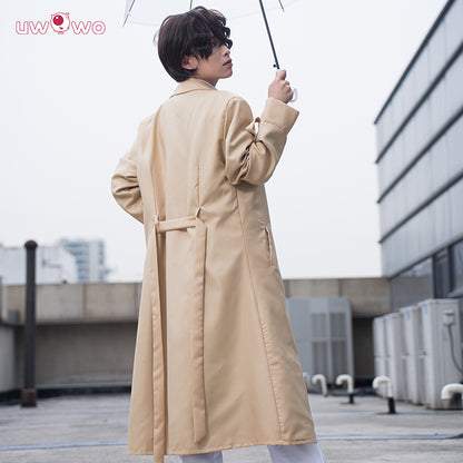 Uwowo Collab Series: Anime Bungou Stray Dogs Dazai Osamu Cosplay Costume Khaki Color Colak