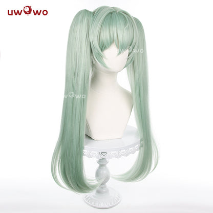 Uwowo Game Zenless Zone Wickes Corin Cosplay Wig Long Green Hair