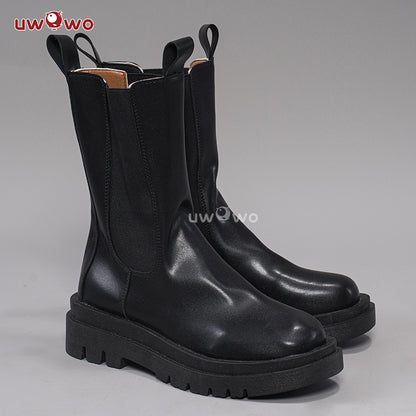 Uwowo Anime Oshi no Ko Mem-Cho MemCho Military Lolita Idol Stage Performance The Idol Master Cosplay Shoes Boots