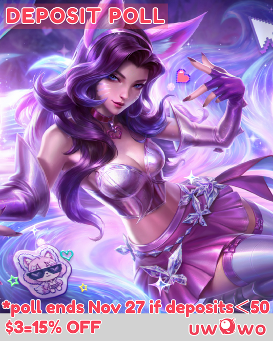 Uwowo Deposit Poll-Lollipop Ahri WR Kpop 2026 Cosplay Costume