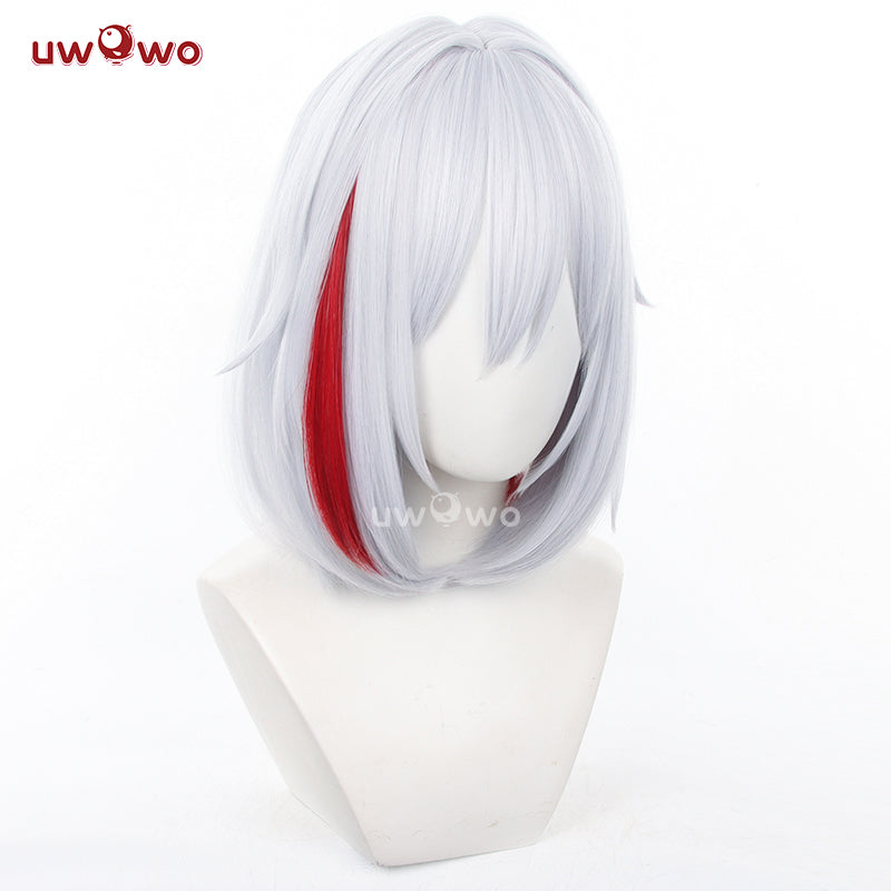 Uwowo Honkai Star Rail HSR Cosplay Wig Topz Silver Middle Hair