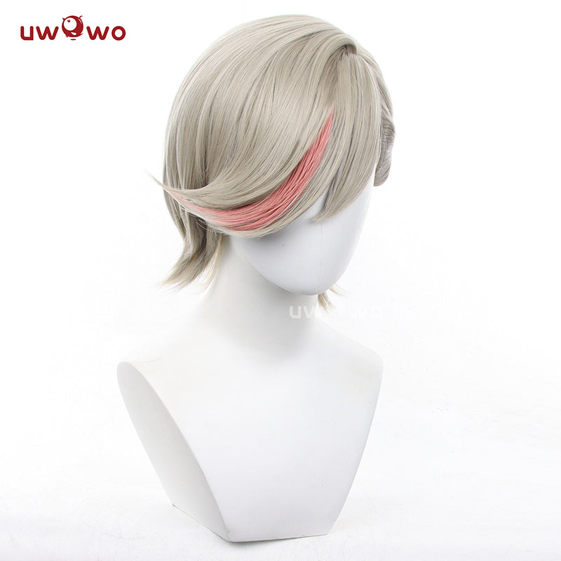 【Pre-sale】Uwowo Game Genshin Impact Lyney Cosplay Costume Wig Short light Brown Hair