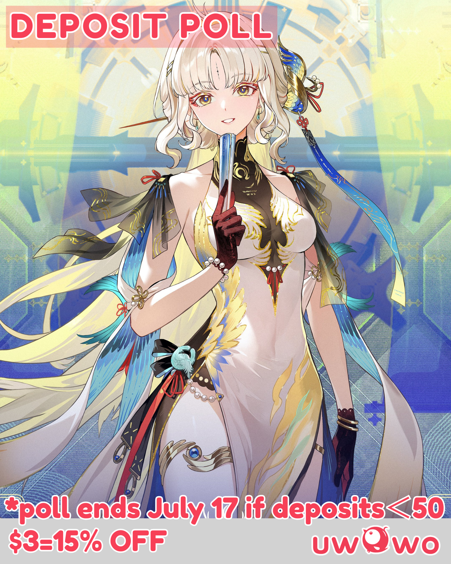Uwowo Deposit Poll - Game Wuthering Waves WuWa Suisui Cosplay Costume