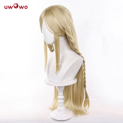 Uwowo Game Wuthering Waves Cartethyia WuWa Cosplay Wig Long Yellow Hair