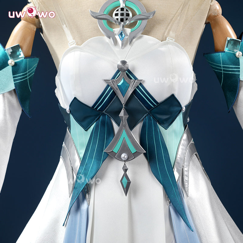 Uwowo Collab Series: Genshin Impact Snezhnaya Vodyanitsa Cosplay Costume Size XS-XXL