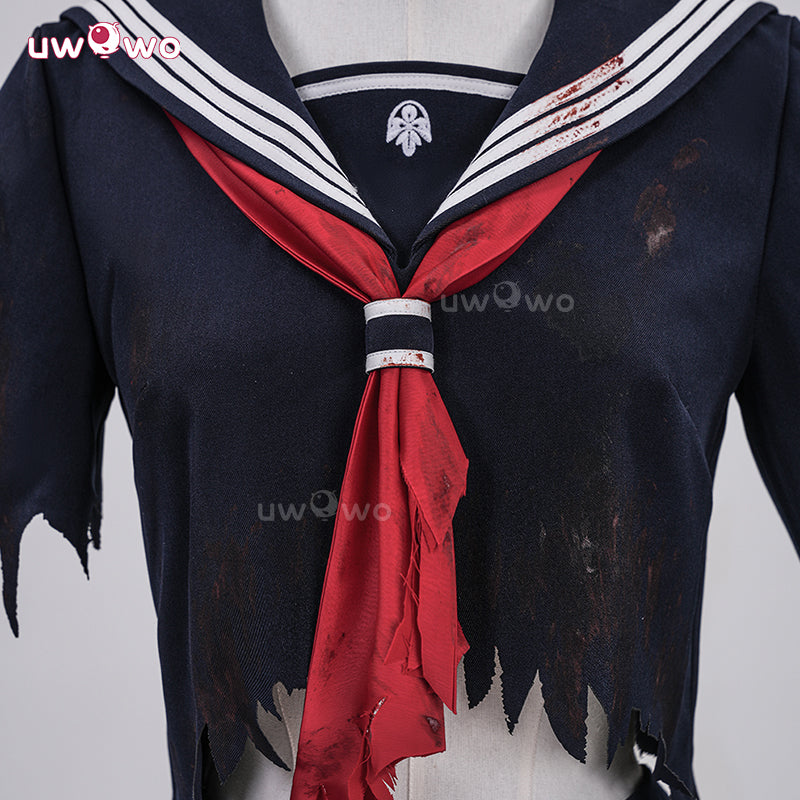 Uwowo Collab Series: DIY Blood Horror Game Fog Town Teen Girl Fox Form School Uniform Cosplay Costume XS-3XL