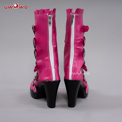 Uwowo Draculaura Spiderweb Cape Beret Gothic Dress Cosplay Shoes Boots