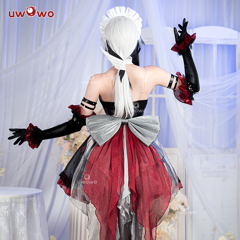 【Pre-sale】Uwowo Genshin Impact "The Knave" Arlecchino Maid Dress Cospaly Costume