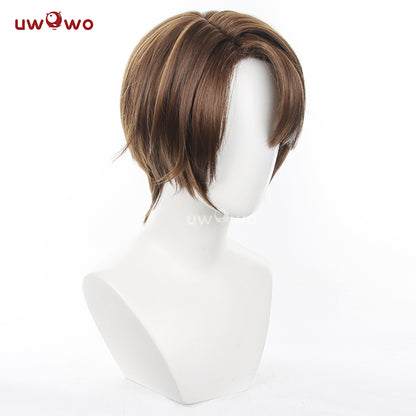 Uwowo Honkai: Star Rail Welt Cosplay Wig Short Brown Hair