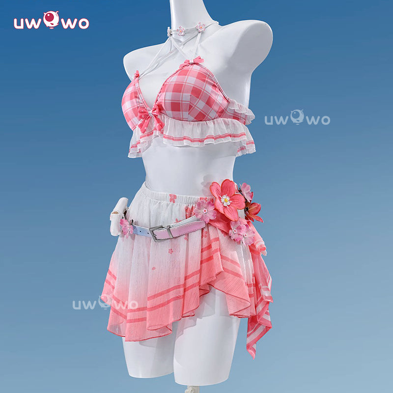 Uwowo Collab Series: Deluxe Chisa Peach Parfait Swimsuit Wuthering Waves WUWA Cosplay Costume S-XL
