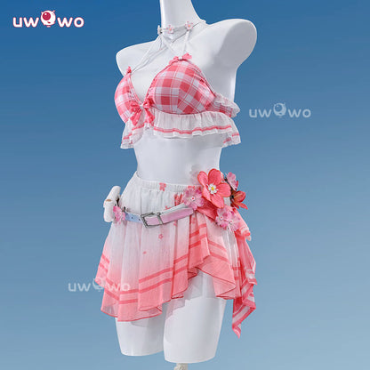 Uwowo Collab Series: Deluxe Chisa Peach Parfait Swimsuit Wuthering Waves WUWA Cosplay Costume S-XL