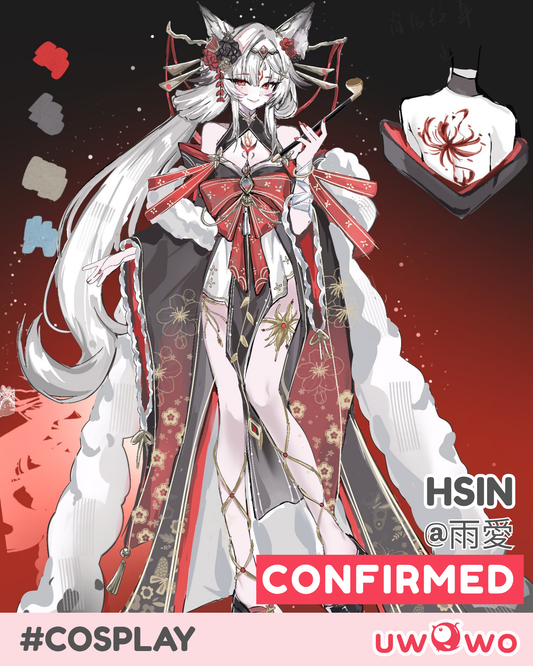 CONFIRMED Uwowo Game Wuthering Waves Hsin Oiran Kimono Style Fanart Cosplay Costume