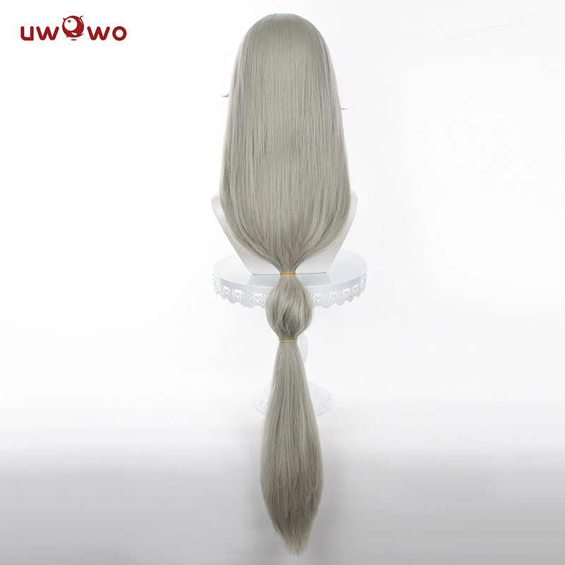 Uwowo Game Zenless Zone Zero/ZZZ Rina Alexandrina Maid Cosplay Wig Long Grey Hair