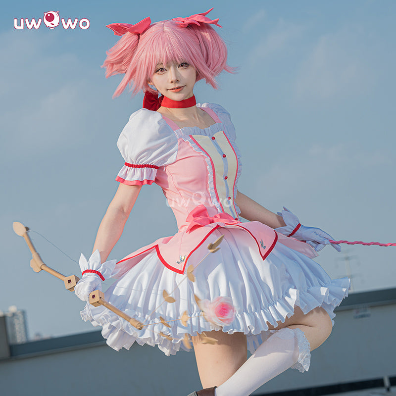 Uwowo Up to 4XL Anime Puella Magi Madoka Magica Kaname Madoka Cosplay Costume Up to 4XL