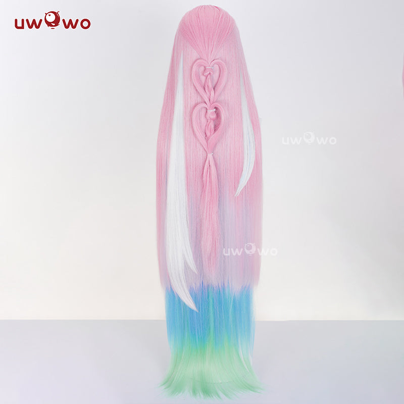 Uwowo Honkai Star Rail HSR Cyrene Cosplay Wig Long Pink Hair