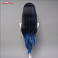 Uwowo Anime Cosplay Wig  Inosuke Female Costume Wig Long Blue And Black Hair