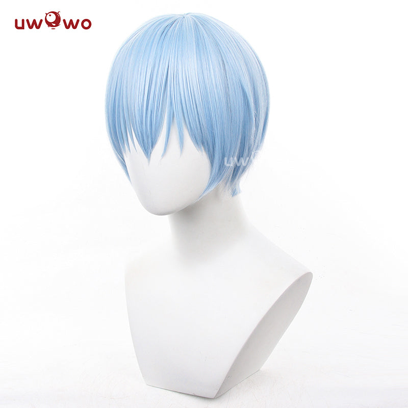 Uwowo Anime Frieren: Beyond Journey's End Himmel Cosplay Wig Short Blue Hair