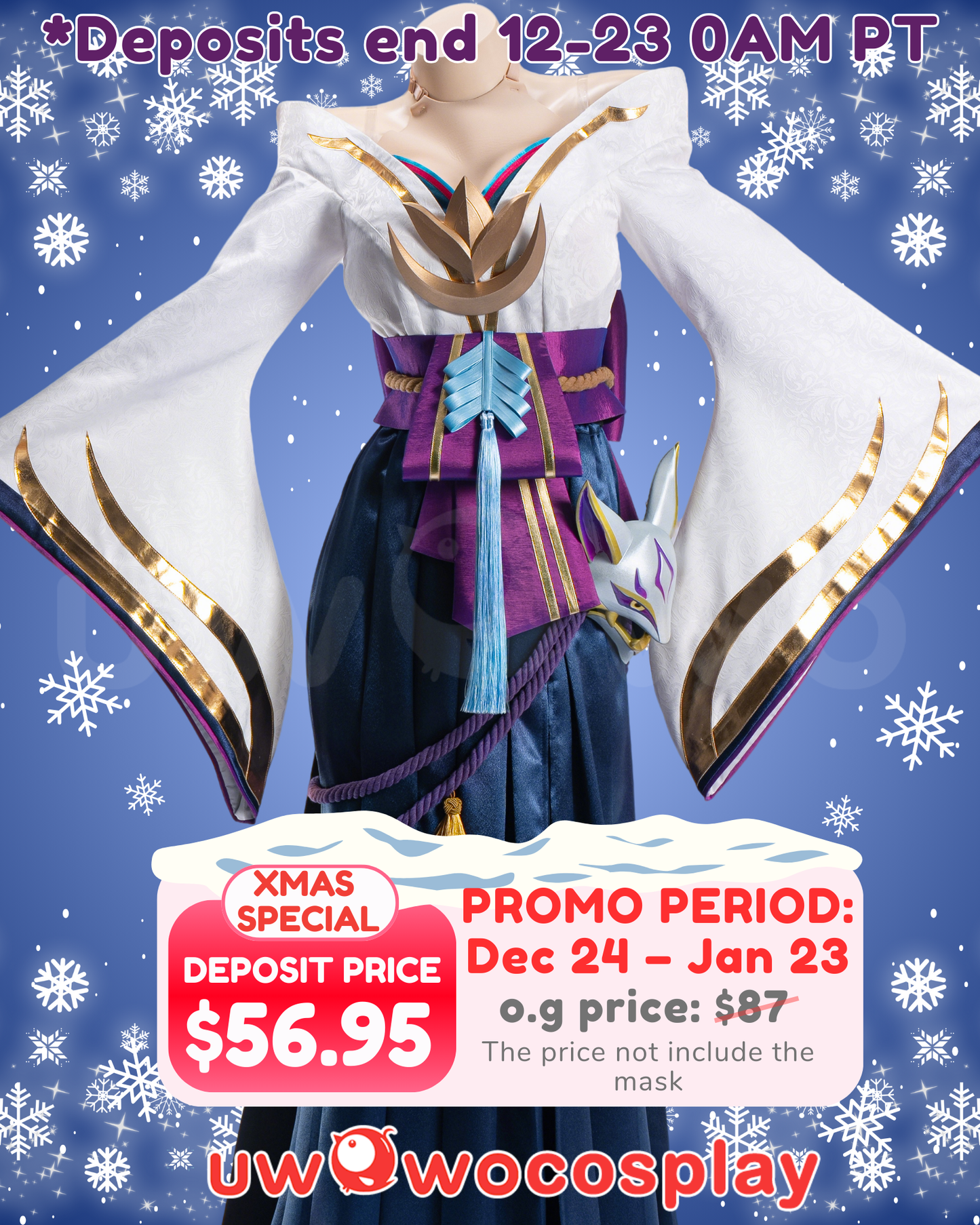 【Pre-sale】Uwowo LOL: Spirit Blossom Morgana Cosplay Costume S-3XL