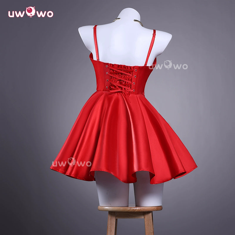 Uwowo Collab Series: Anime Panty Red Dress Panty & Stocking with Garterbelt Cosplay Costume XS-3XL