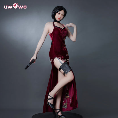 Uwowo Collab Series: Game Ada Velvet Qipao Chinese Dress Cosplay Costume