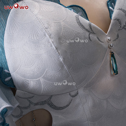 【In Stock】Uwowo Genshin Impact Fanart Furina Focalors Mermaid Insipired Fairy Dress Cosplay Costume