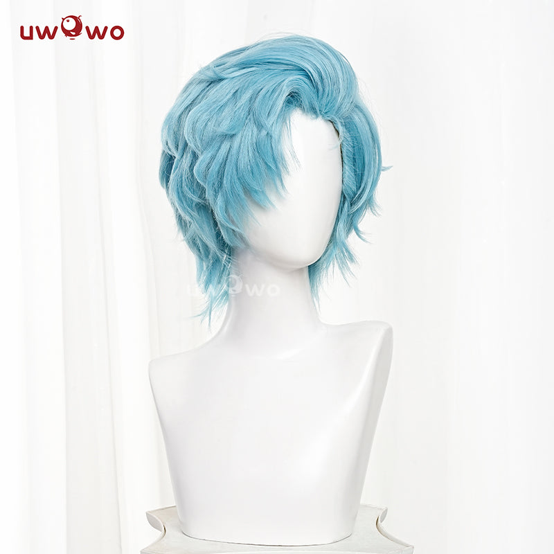 Uwowo Anime Oshi no Ko Season 2 Aqua Cosplay Wig Short Blue Hair