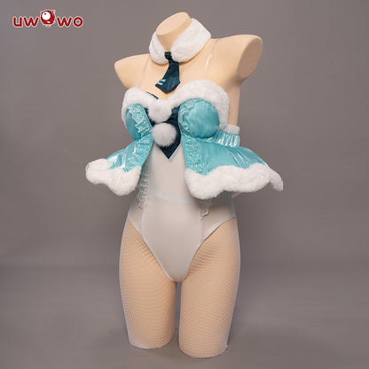 【In Stock】Uwowo Plus Size V Singer Cute Furry Bunnysuit Christmas Cosplay Costume
