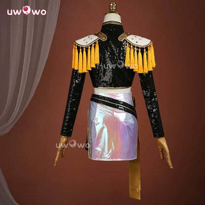 Uwowo Collab Series: Mira GOLDEN Performance Black Suit Cosplay Costume XS-3XL