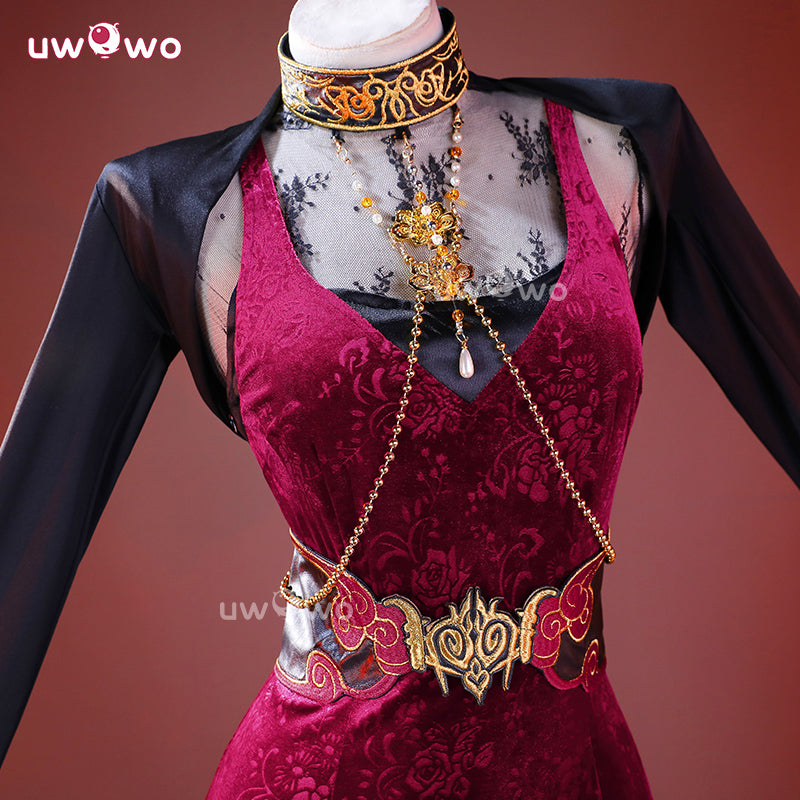 Uwowo Collab Series: Game 30 Anniversary Velvet Dress Cosplay Costume S-2XL