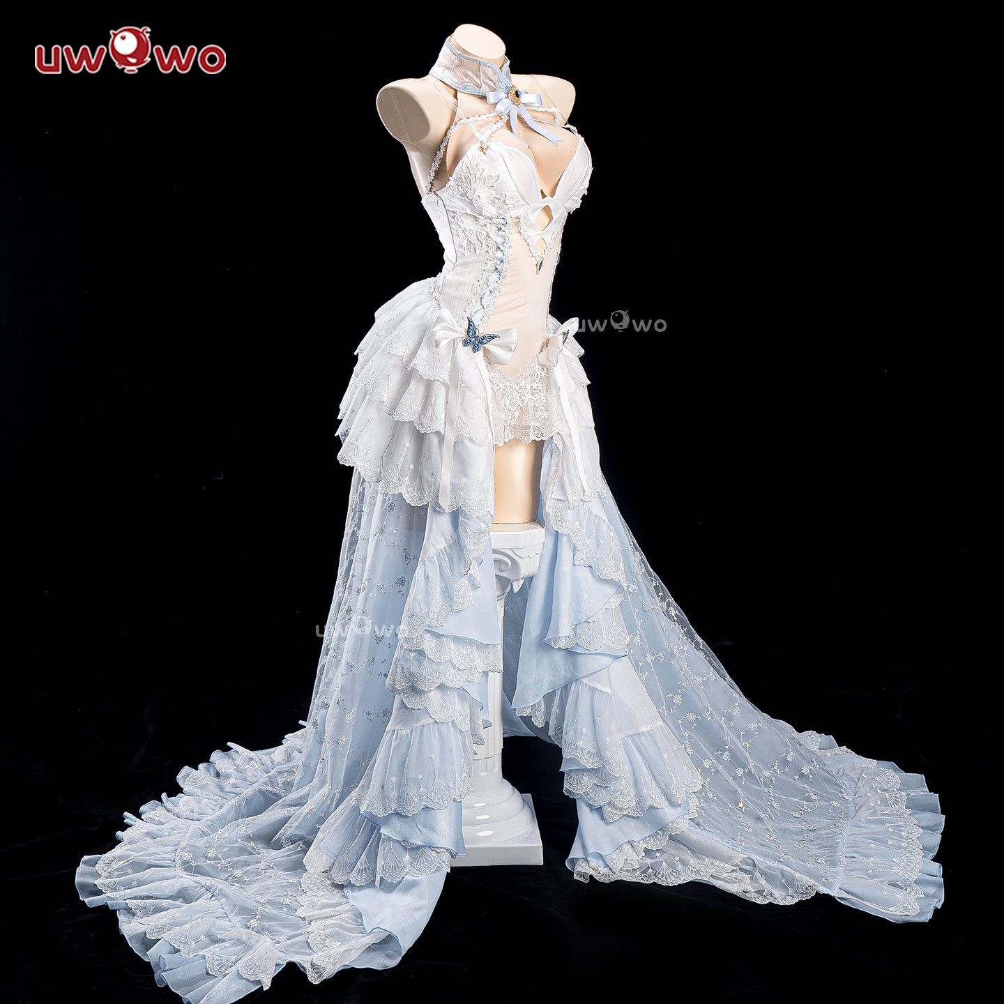 Uwowo Azur Lane Cheshire Oath Wedding Dress Bride Boudoir Cosplay Costume