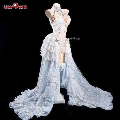 Uwowo Azur Lane Cheshire Oath Wedding Dress Bride Boudoir Cosplay Costume