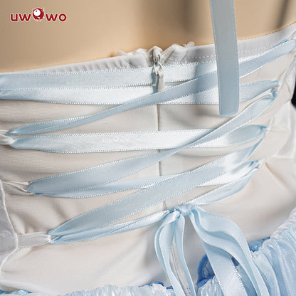 S-3XL INSTOCK Uwowo Genshin Impact Fanart Ayaka Frost Waltz Cosplay Costume