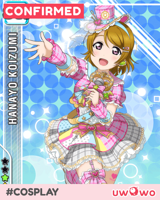 CONFIRMED Uwowo Love Live! LoveLive Hanayo Koizumi Idol ver. Cosplay Costume S-3XL