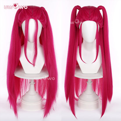 Uwowo Kpop Huntrix Cosplay Wig Long Rose Hair