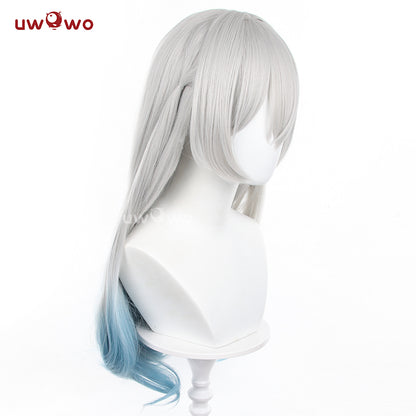 Uwowo Honkai Star Rail Firefly Cosplay Wig Long Silver Blue Hair