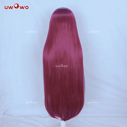 Uwowo Game Fate/Grand Order Assassin Kama Stage 2 Cosplay Wig Long Wine Hair
