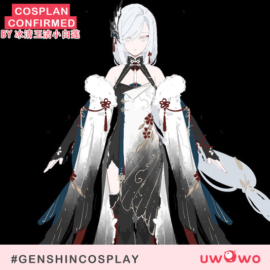 【Confirmed】Uwowo Genshin Impact Fanart Shenhe Plum Blossom Chinese Style Cosplay Costume
