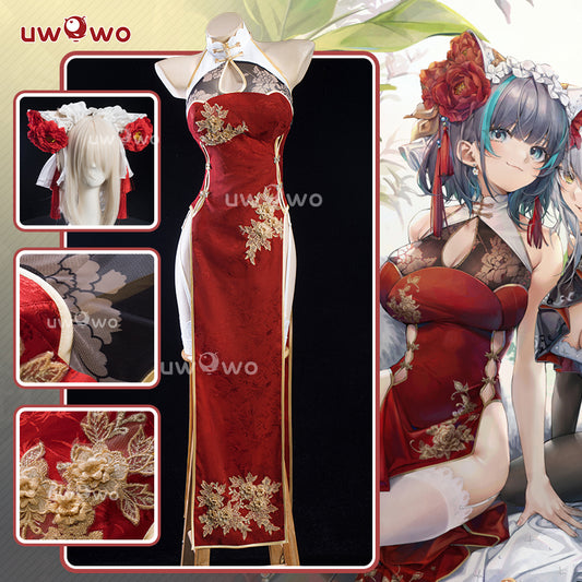 Uwowo Azur Lane Cheshire New Year Cheongsam Cosplay Costume