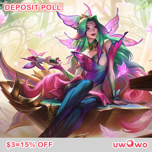 Uwowo Deposit Poll - League of Legends/LOL: Faerie Court Seraphine Cosplay Costume