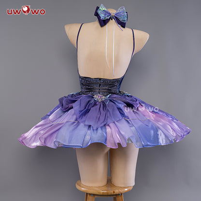 【Clearance Sale】[Last Batch]【In Stock】Uwowo Genshin Impact Fanart: Keqing Ballet Dress Cosplay Costume