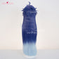 Uwowo Genshin Impact Flins Cosplay Wig Long Blue Hair