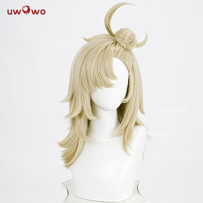 Uwowo Game Zenless Zone Zero ZZZ Piper Wheel Cosplay Wig Long Yellow Hair