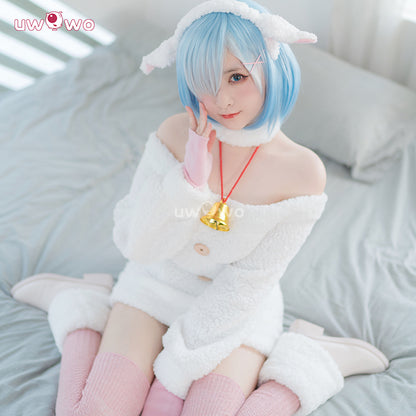 Uwowo Collab Series:Re:Zero Lost in Memories Rem Furry Sheep Cosplay Costume