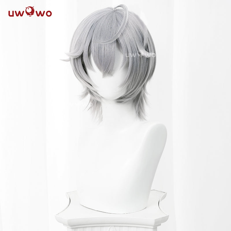 Uwowo Game Zenless Zone Zero/ZZZ Wise Cosplay Wig Short Grey Hair