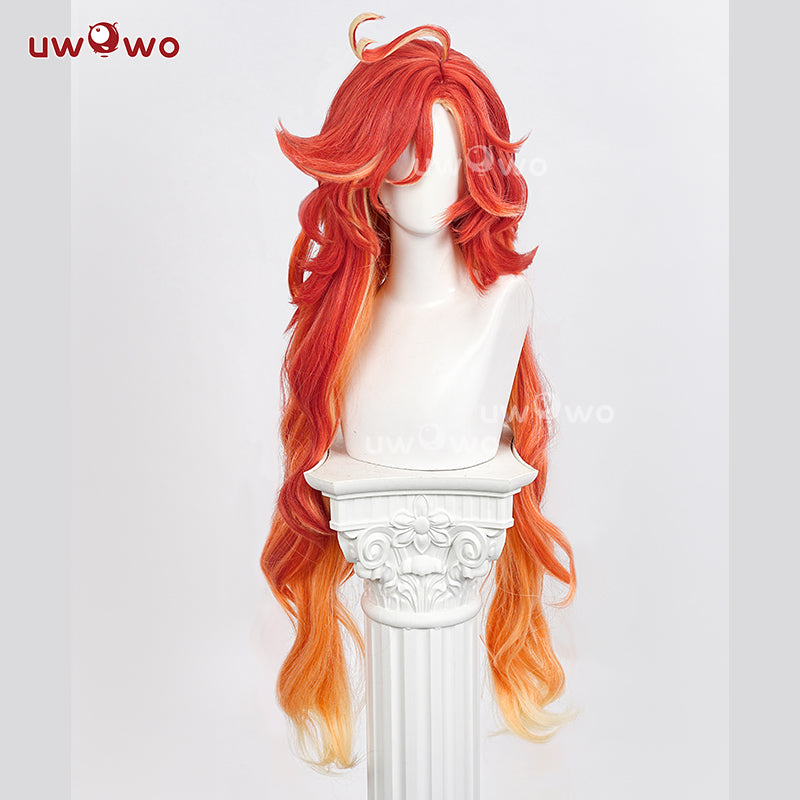 【Pre-sale】Uwowo Genshin Impact Mavuika Pyro Archon Natlan Cosplay Wig Long Hair