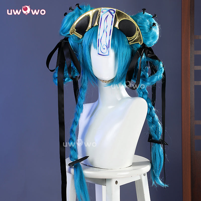 Uwowo Collab Series: Virtual Singer Twin-Tail Jiangshi Figure ver. Halloween Cosplay Costume XS-2XL