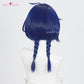 【Pre-sale】Uwowo Genshin Impact Xiangling New Year's Cheer outfit Cosplay Wig Middle Blue Hair