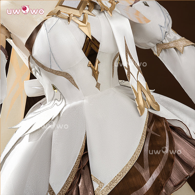 Uwowo Collab Series: Genshin Impact Lumine Traveler Skin As Heaven and Earth Are Made Anew Cosplay Cosutme XS-2XL